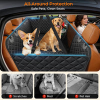 URPOWER Dog Car Seat Cover for Back Seat - Matte Black / Standard - 54" Length - image 4
