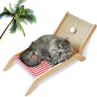 PETKARAY Beach Chair Cat Hammock - Red / Beach Chair