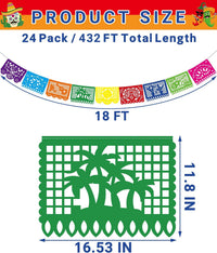 18 FT Cinco De Mayo Party Decorations - 24 Pack - image 2