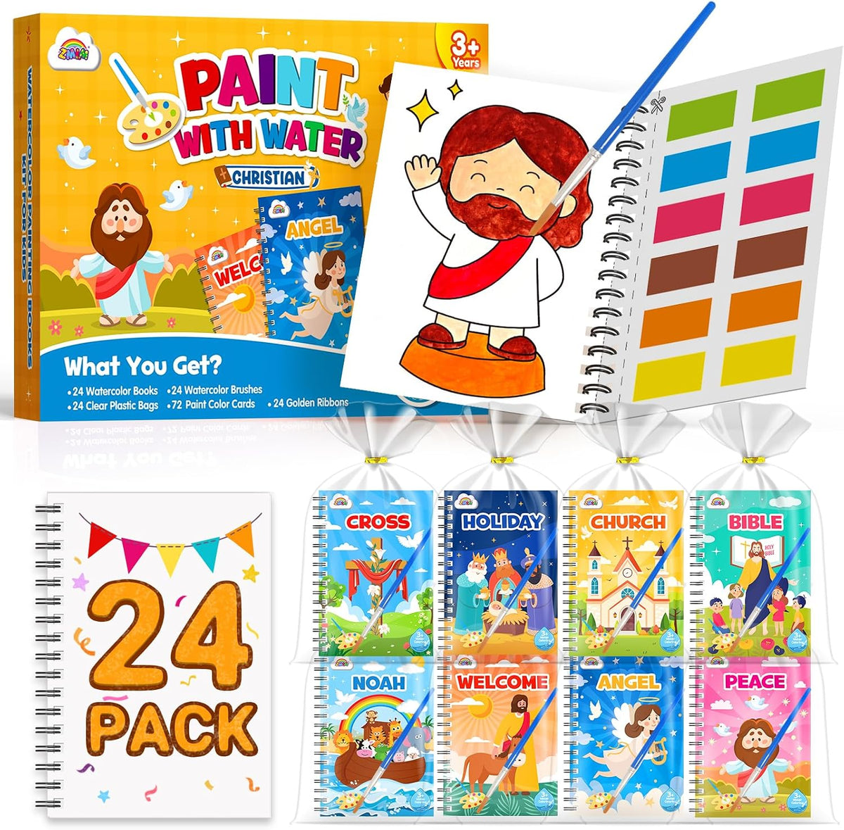 ZMLM 24 Pack Coloring Books - Christian