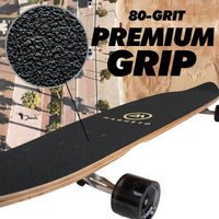 Magneto 44 inch Kicktail Cruiser Longboard Skateboard - Blue Fog - image 4