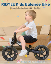 RIDYEE Toddler Balance Bike 2 Year Old - Black - image 2