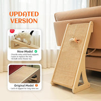 PETKARAY Couch Corner Cat Scratcher - Beige / Triangle - image 2