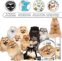 The Blissful Dog Pomeranian Nose Butter for Dry, Cracked Skin, Lick-Safe Dog Nose Balm with Moisturizing Shea Butter, Almond, Olive, and Essential Oils, Pet Supplies, Uncented, 0.50 oz.