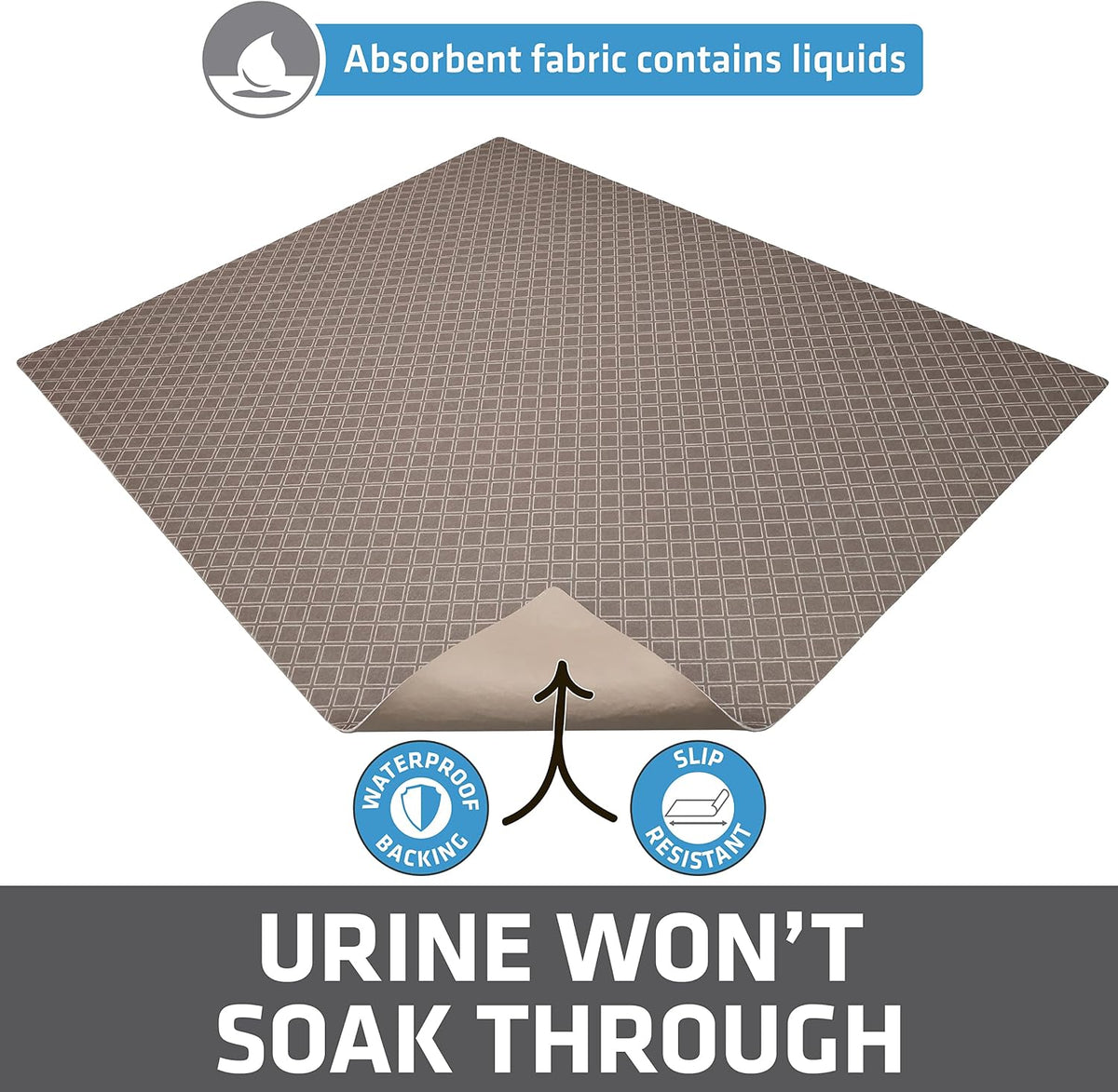 Drymate Cat Litter Box Mat, Litter Trapping Mat - Taupe / 29x36 Inch (Pack of 1) - image 3