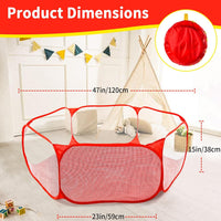 STARBOLO Gray Kids Ball Pit - Red - image 3