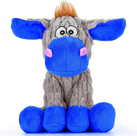 loncoldy Plush Chew Toys for Large Dogs - gray & blue