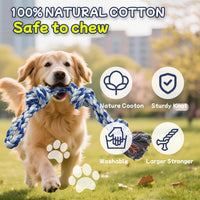 Rocfish [4 Pack] Dog Rope Toys for Aggressive Chewers - Multicolour / 5 Pack - Dog Rope - image 3