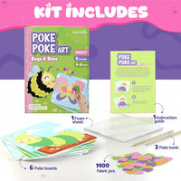 Jackinthebox Poke Art Magical Flower Pressing Craft Kit for Girls - Bugs - image 2