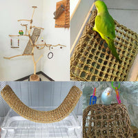 Bird Seagrass Mat 30 x 7 Inch Parrot Natural Seagrass Woven Net - 2Pcs 29.5" × 7" - image 3