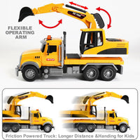 Dwi Dowellin Kid Trucks Toys for Boys Age 3-5 - excavator truck - image 2