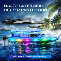 JOI MEW Remote Control Boat for Kids, RC Boat for Pool & Lake - Blue - image 4