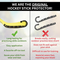 Wraparound Hockey Stick Blade Protector for Off Ice Training - White / 5 Pack - image 2
