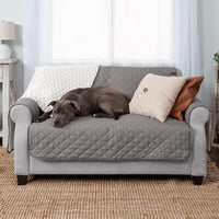 Furhaven Water-Resistant & Reversible Chair Cover Protector for Dogs - Loveseat / Gray/Mist - image 2