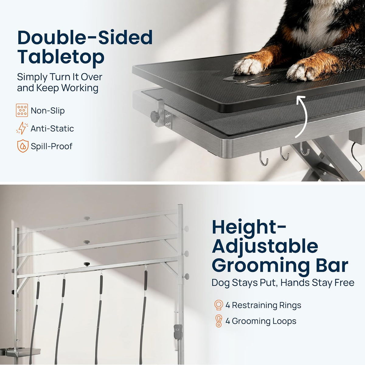 Professional Electric Dog Grooming Table, Heavy Duty - GREY / 60" - image 3