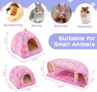 MABOZOO 3 Pack Guinea Pig House Accessories - Pink / L - image 2