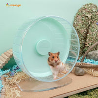 Niteangel Super-Silent Hamster Exercise Wheels: - Quiet Spinner Hamster Running Wheels with Adjustable Stand for Hamsters Gerbils Mice Or Other Small Animals (M, Mint Green)