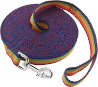 SALO Nylon Training Dog Leash for Small Medium Large Dogs - Colorful / 3/4 inch x 15 feet