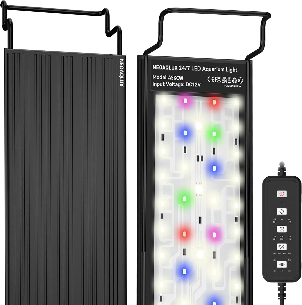 24/7 LED Aquarium Light for 18-24 Inch Plant & Fish Tank IP68 - For 12-18 Inch Tank