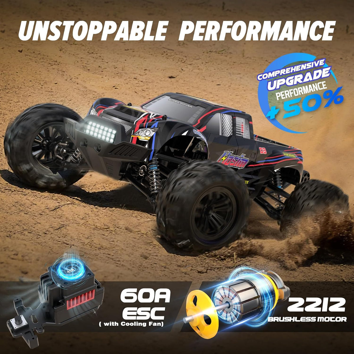 Hosim 1:10 Brushless RC Cars for Adults & Boys - image 3
