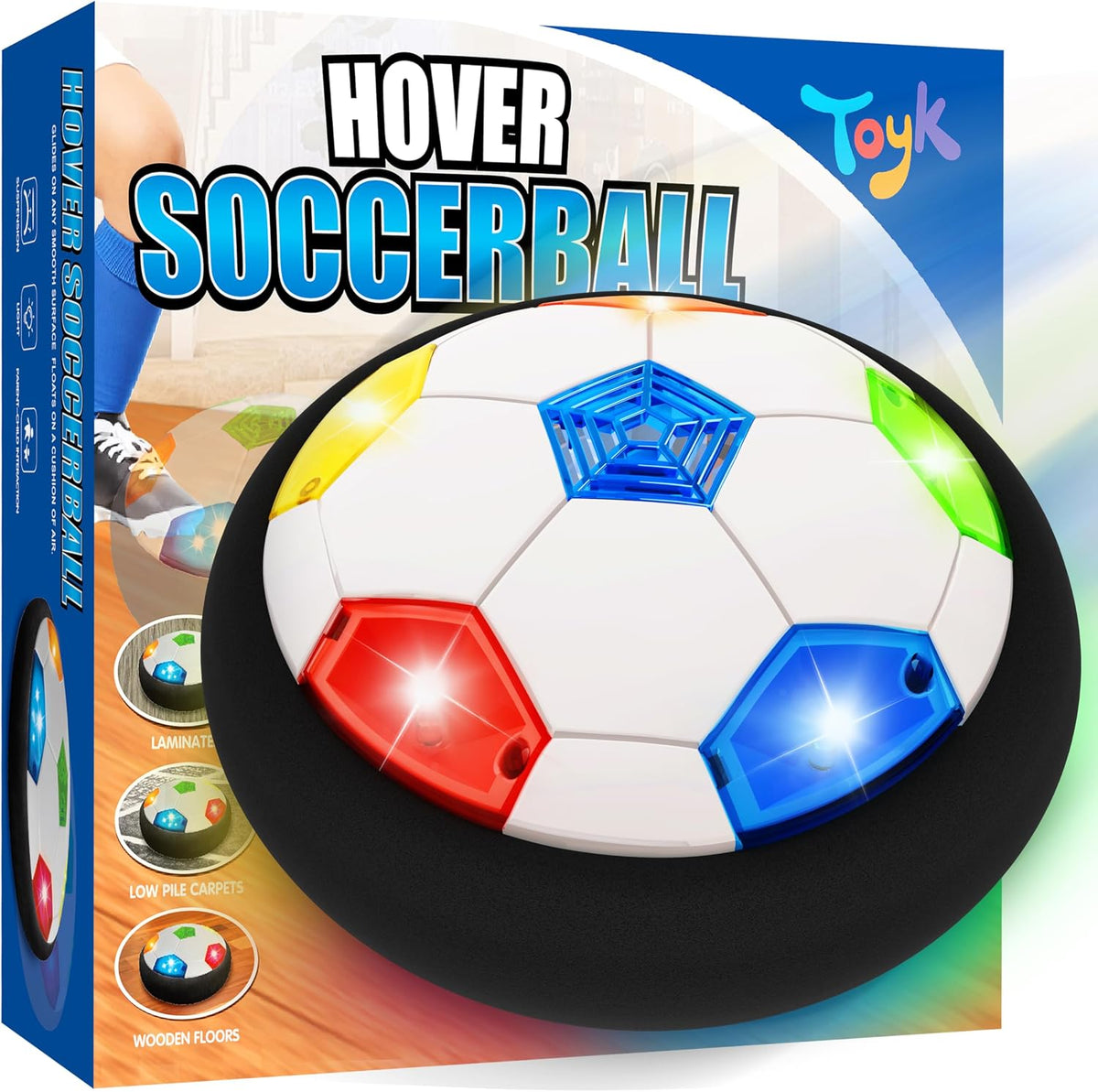 Toyk Boy Toys, LED Hover Soccer Ball - Multicolor