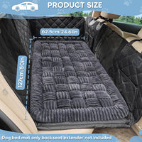 Dog Car Bed Mat Non-Slip Backseat Extender Dog Bed 50" x24.6" – Essentials for Dogs - Gray / For Cars/ SUV/ Small Truck (50"×24.6") - image 4