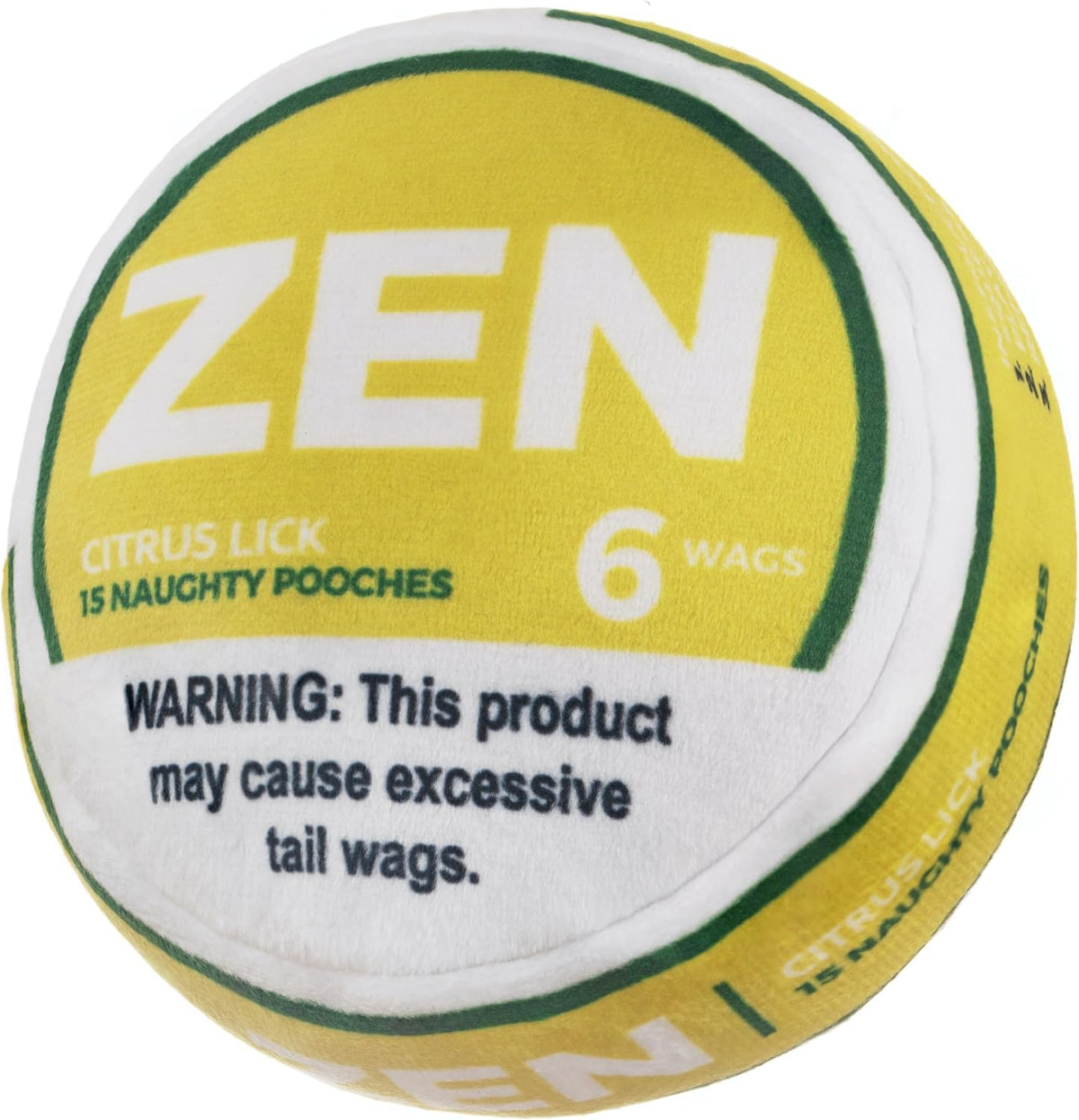 Nestpark Zen Pupper Deckies Parody Dog Toy - Citrus Lick