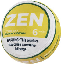 Zen Pupper Deckies Parody Dog Toy - Plush Squeaky and Crinkle Funny Dog Toy (Citrus Lick)