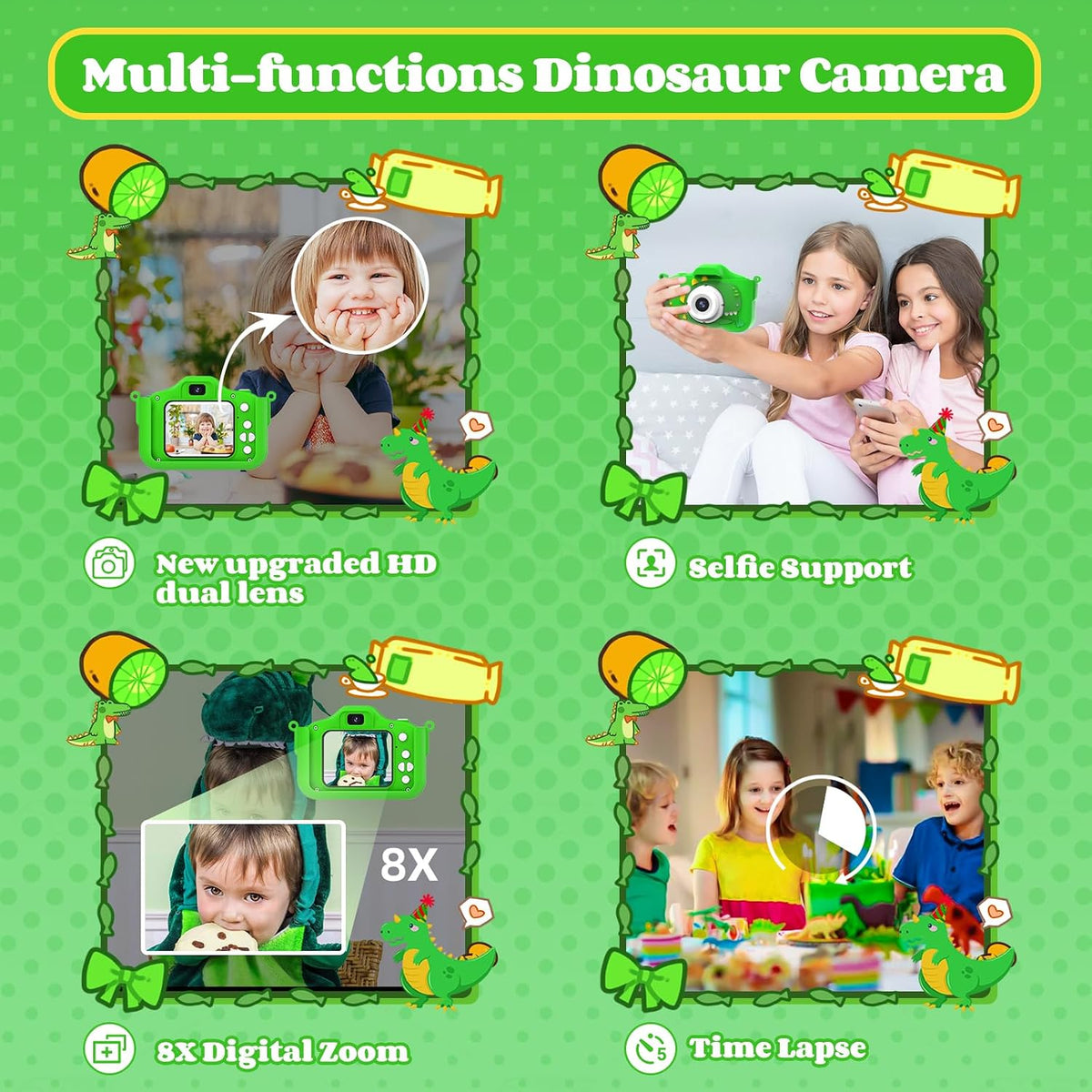 XBENDON kids camera with dual lens, 48MP photos and 1080P video - view 17