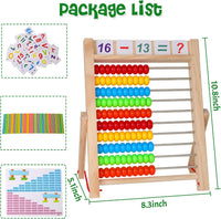 WOODMAM Wooden Abacus for Kids-100 Counting Sticks - image 3