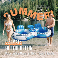 Sunlite Sports Inflatable River Tube Float - River Blazer Cooler Duo - image 2