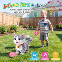 Ylpaprm interactive walking cat toy with leash and accessories, plush ragdoll kitten - view 8