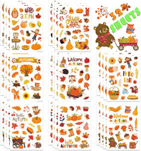 DUJAA 640-piece fall stickers for kids with pumpkins, leaves and scarecrows - view 6