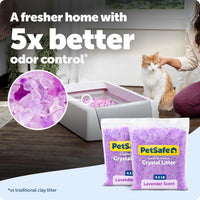 PetSafe ScoopFree Premium Crystal Litter, Fresh Scent - Lavender / Litter 2-Pack - image 2