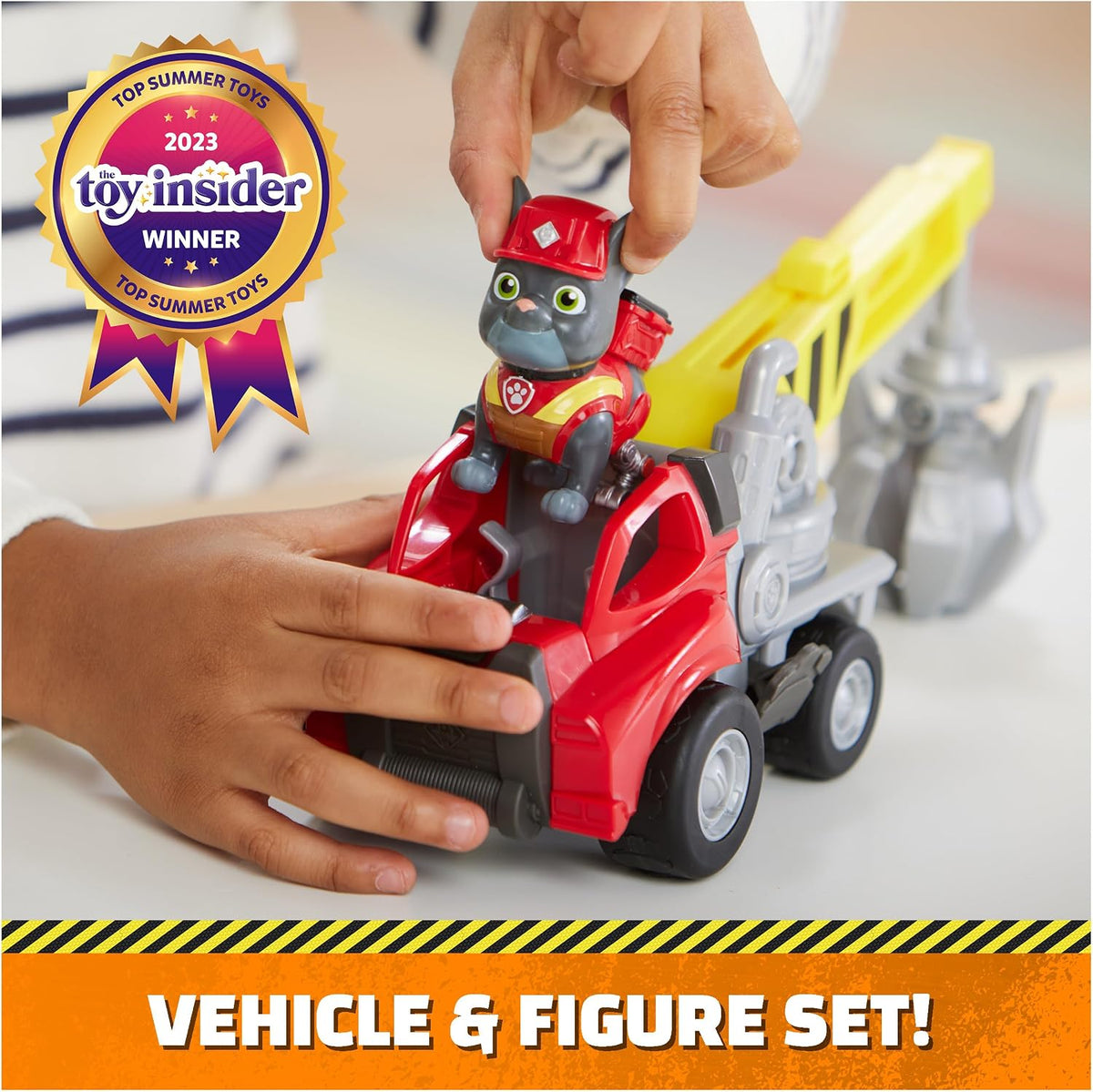 Rubble & Crew Charger’s Crane Grabber Construction Toy & Action Figure – Fun for Kids & Family - Charger's Crane Truck - image 2