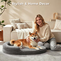JOEJOY XL Orthopedic Dog Beds Large Sized Dog - Dark grey / L(36"x 27"x 6") - image 2