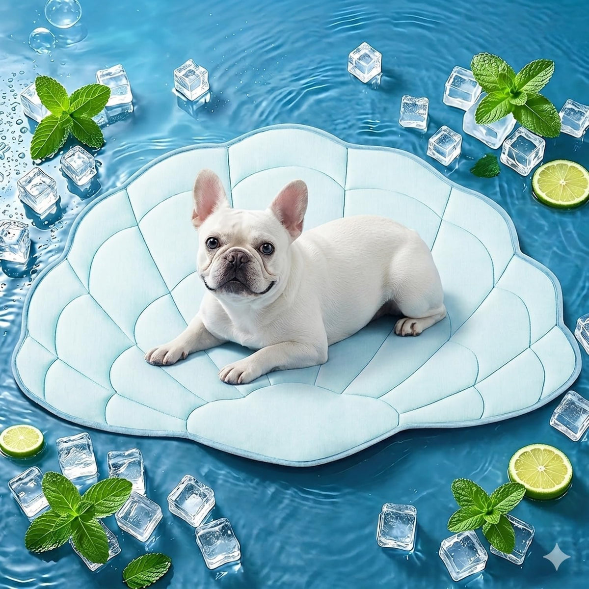 BG-BABYGO Dog Cooling Mat - Blue / Medium