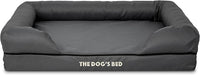 The Dog’s Bed Medium Oxford Grey 30x23.5, Memory Foam, Pain Relief: Arthritis, Hip & Elbow Dysplasia, Post Surgery, Lameness, Supportive, Calming, Waterproof Washable Cover, Veterinary Approved