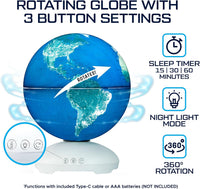 USA Toyz Illuminated World Globe with Stand - 7.9" Diameter - image 3