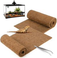 Reptile Carpet 30"x12" 2 PCS Coconut Fiber Mat for 20 Gallon Reptile