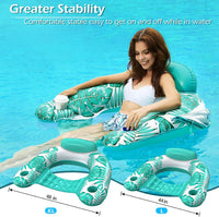 Jasonwell Pool Float with Canopy - green / X-Large - image 4