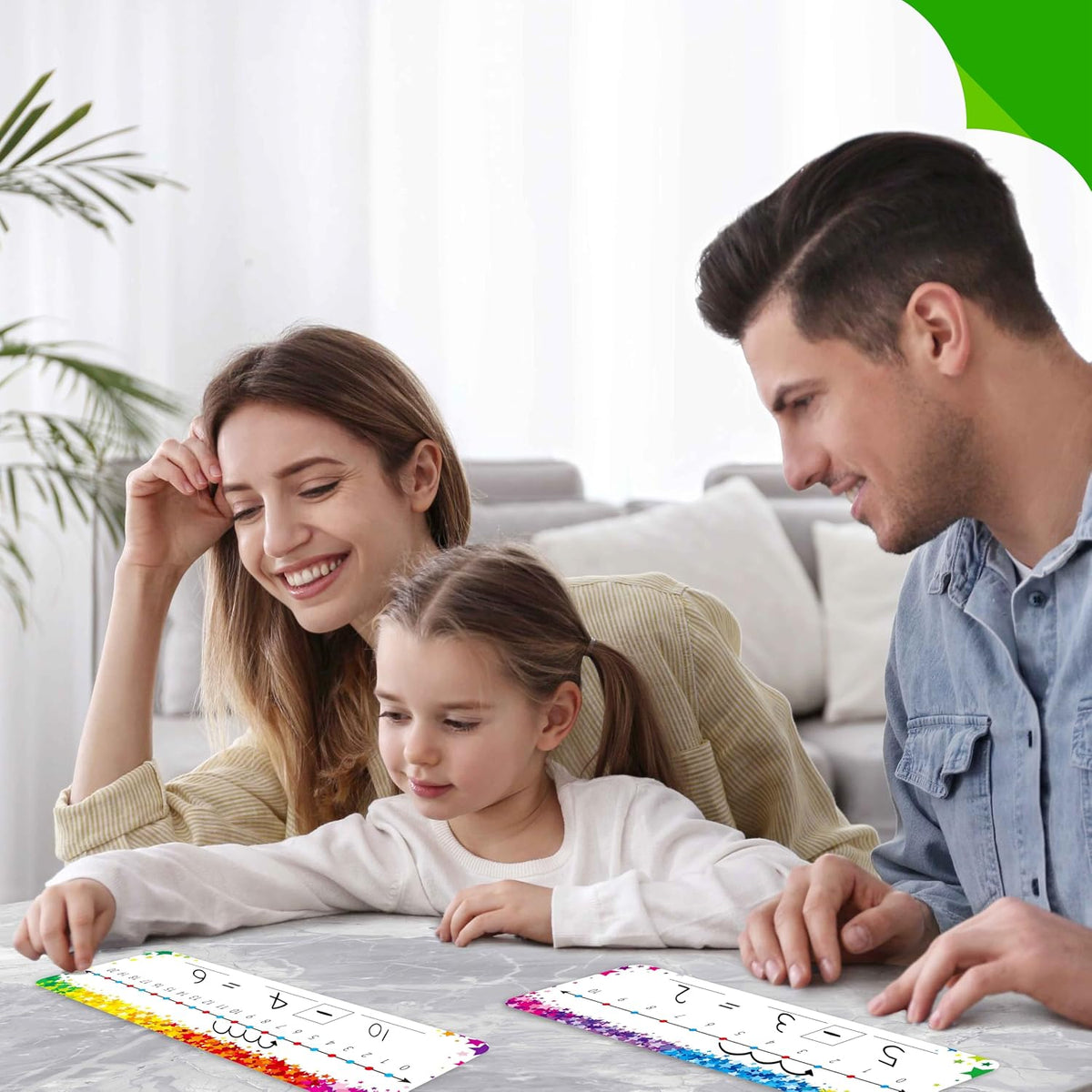 SpriteGru number line dry erase boards with 0-10 and 0-20 lines and colorful star print - view 22