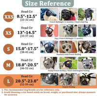 Mesh Short Snout Dog Muzzle with Anti-Eating Design for Frenchie – Essentials for Dogs - Grey / L [Head Cir: 20.5"-23"] - image 2