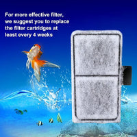 AQQA 8 Pack Aquarium Filter Cartridge Replacement Fish Tank Filter Cartridge for Aquarium Internal Filter (Medium)