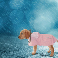 MAMORE Dog Raincoat Waterproof Reflective Adjustable Pet Rain Jacket - Large: 22-37lbs / Pink - image 3