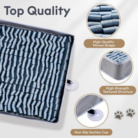 FunFurry Snuffle Mat for Dogs, Dog Puzzle Mat - Silver / 17" X 15" - image 3