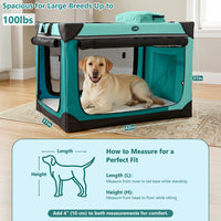 Ownpets Collapsible Dog Crate - Green / 42.0"L x 31.0"W x 31.0"H - image 2