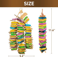 MYFAMIREA Parrot Toys for Medium Birds - Colourful - image 2