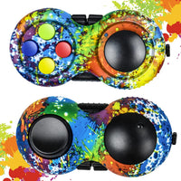 Original Fidget Toy Game, Rubberized Classical Controller – Fun for Kids & Family - 2 / Colorful/Purple Style - image 2