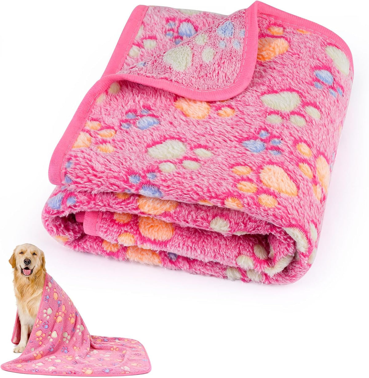 41" x 30" Dog Blankets for Medium Dogs, Cat - 41" x 30" / Pink / 1